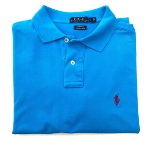 Polo Ralph Lauren Men's Custom Slim Fit Short Sleeve Polo Shirt Lg
